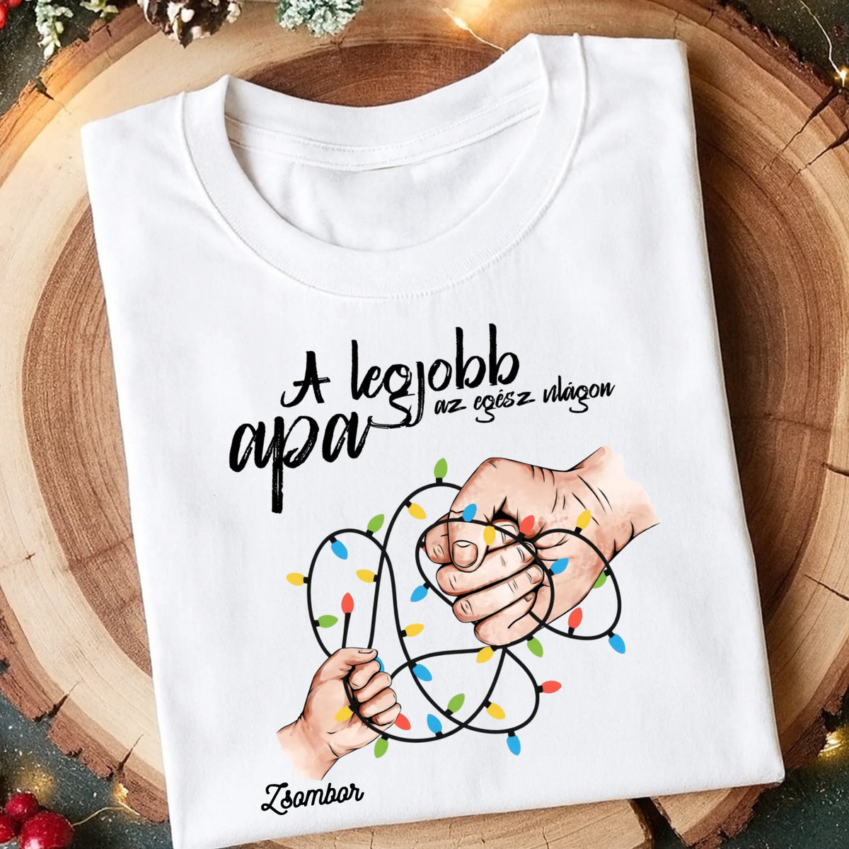 A legjobb apa póló - karácsonyi férfi póló