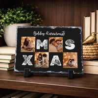 Karácsonyi gránitkép Xmas felirattal 4 képpel