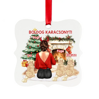 Karácsonyfadísz nő gazdiknak