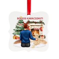 Karácsonyfadísz férfi gazdiknak