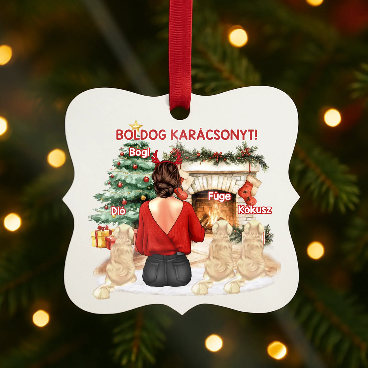 Karácsonyfadísz nő gazdiknak