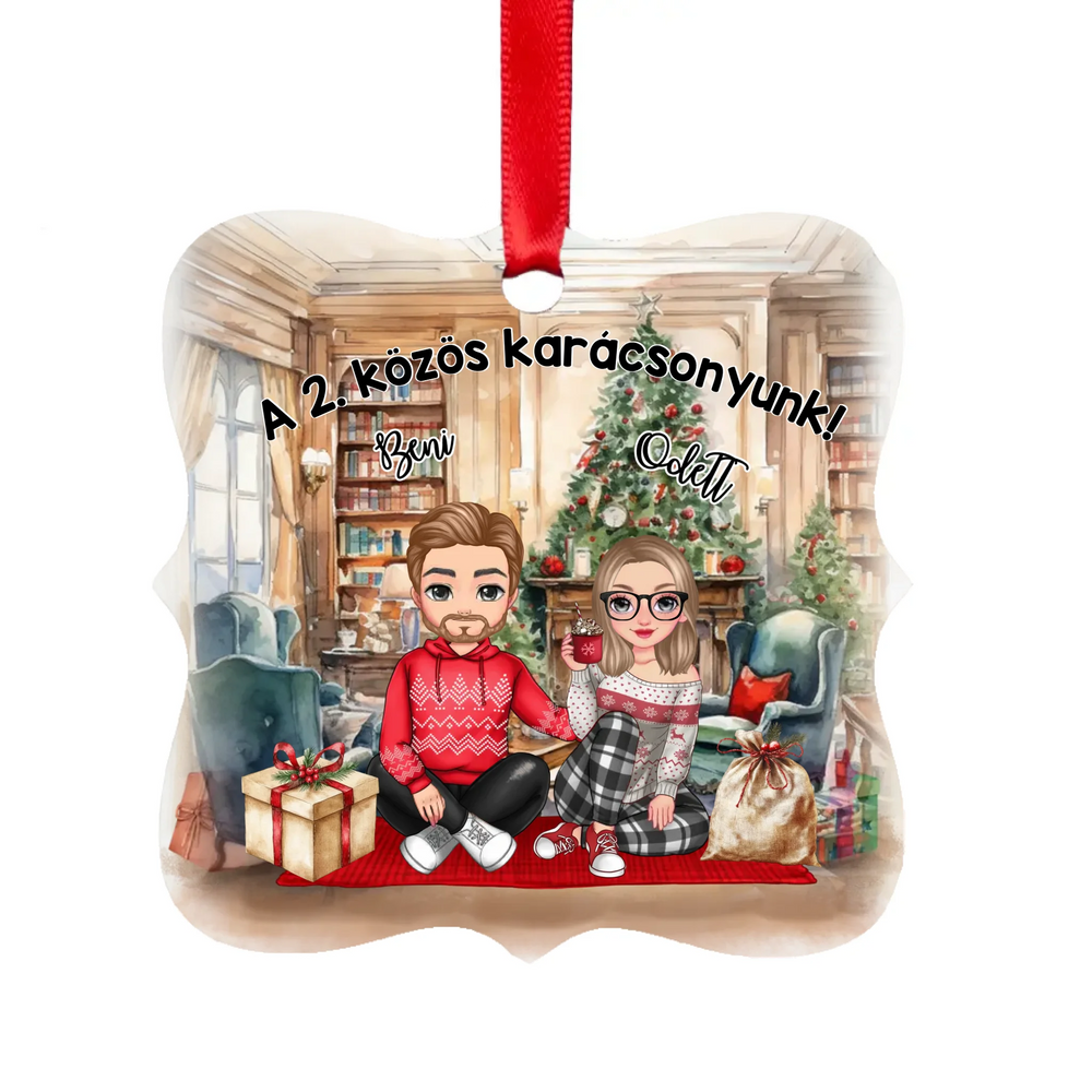 Cuki páros karácsonyfadísz