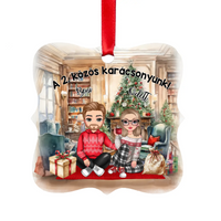 Cuki páros karácsonyfadísz