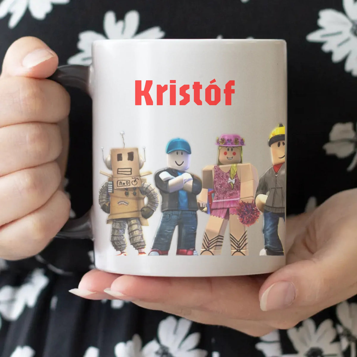 Roblox bögre - saját névvel