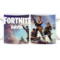 Élőben szerkeszthető Fortnite bögre egyedi névvel