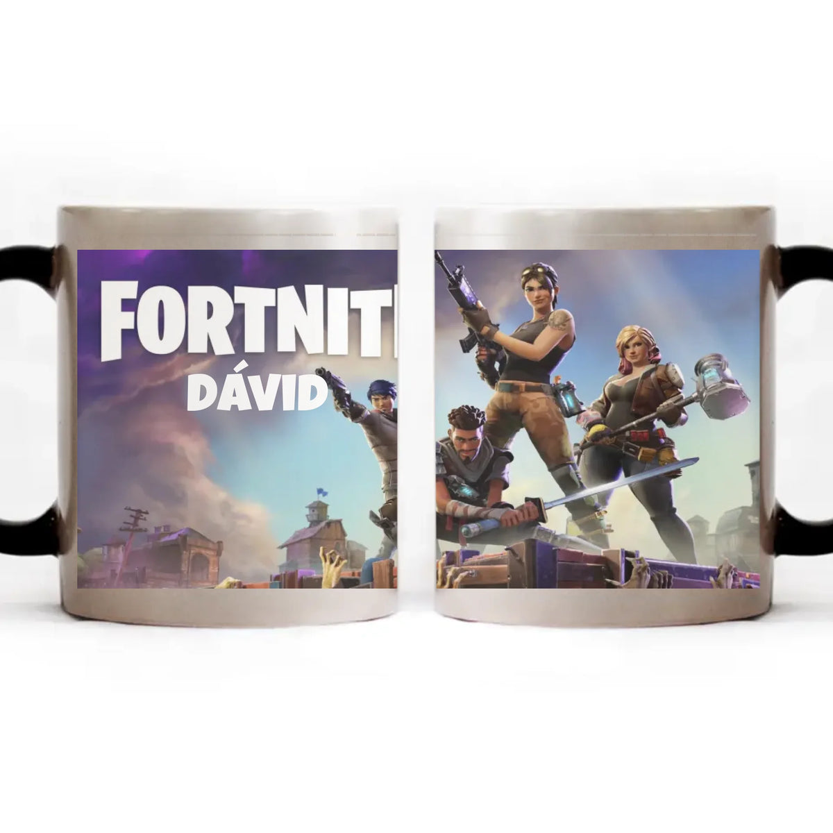 Élőben szerkeszthető bögre - Fortnite bögre egyedi névvel