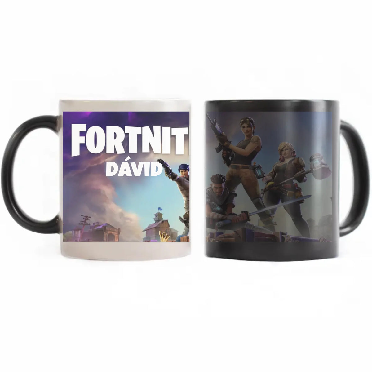 Élőben szerkeszthető bögre - Fortnite bögre egyedi névvel