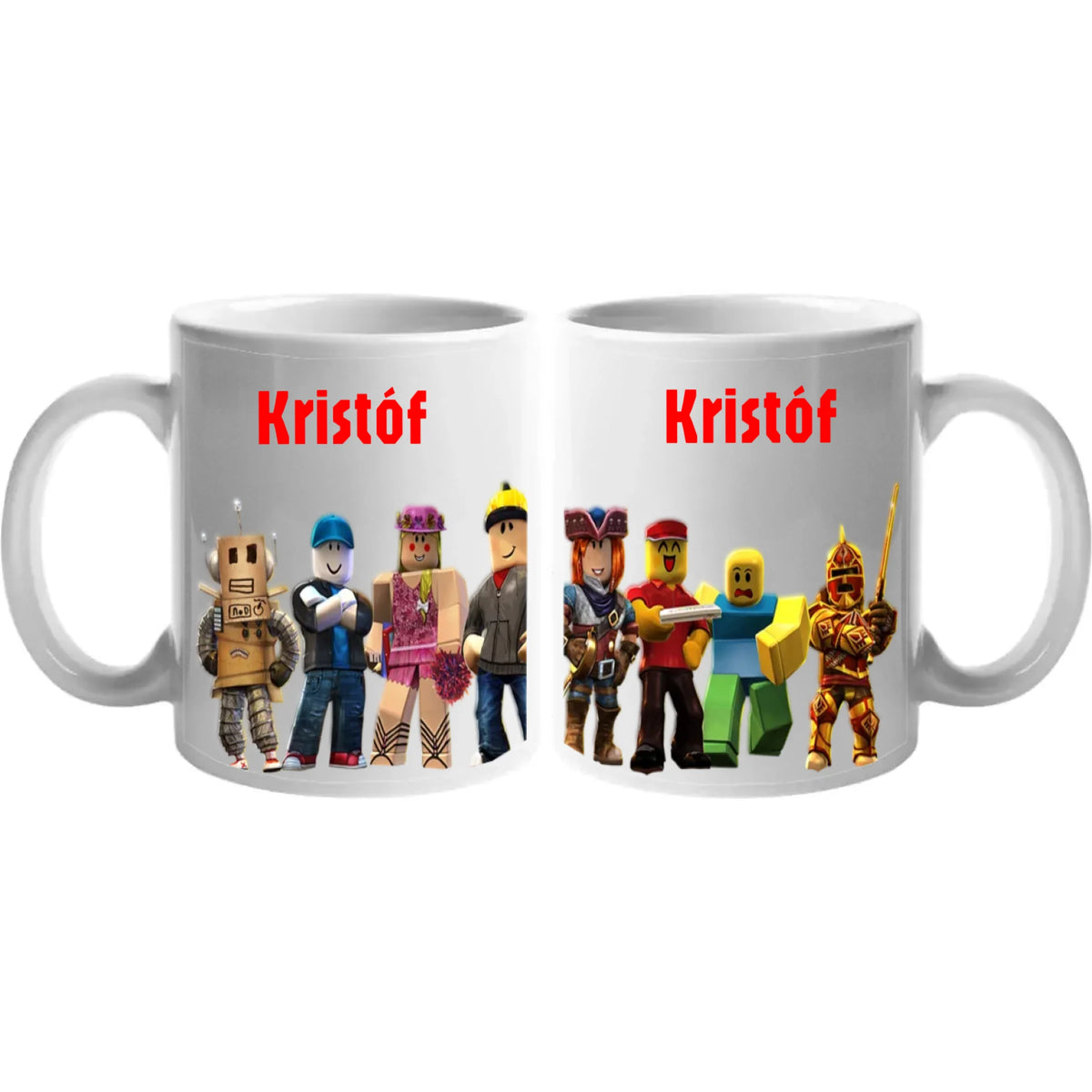 Roblox bögre - saját névvel