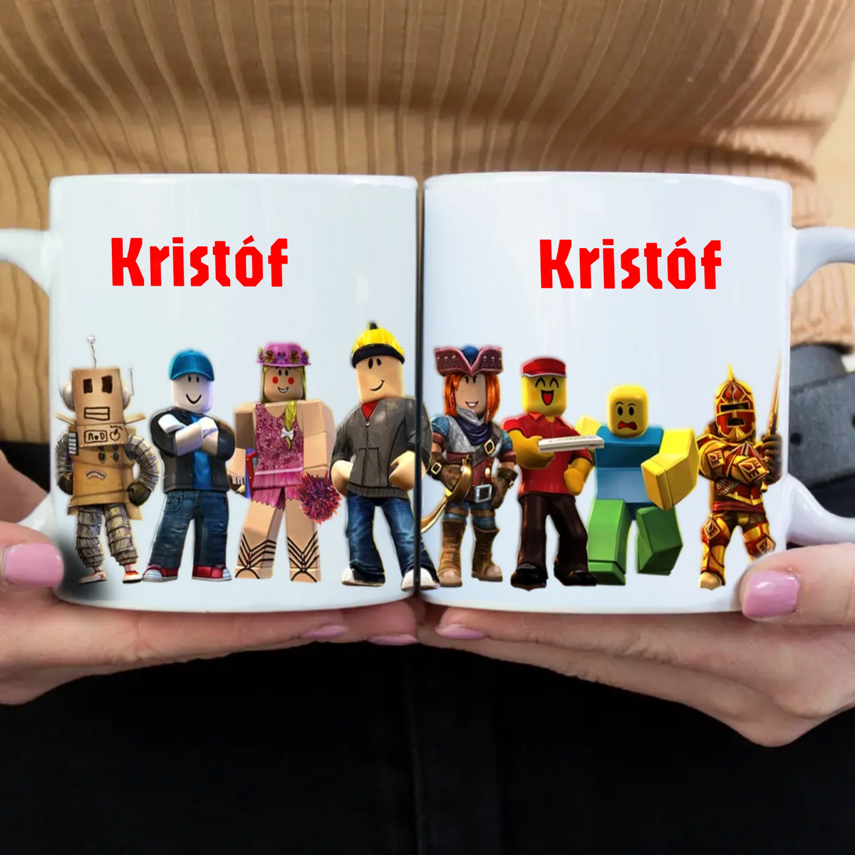 Roblox bögre - saját névvel