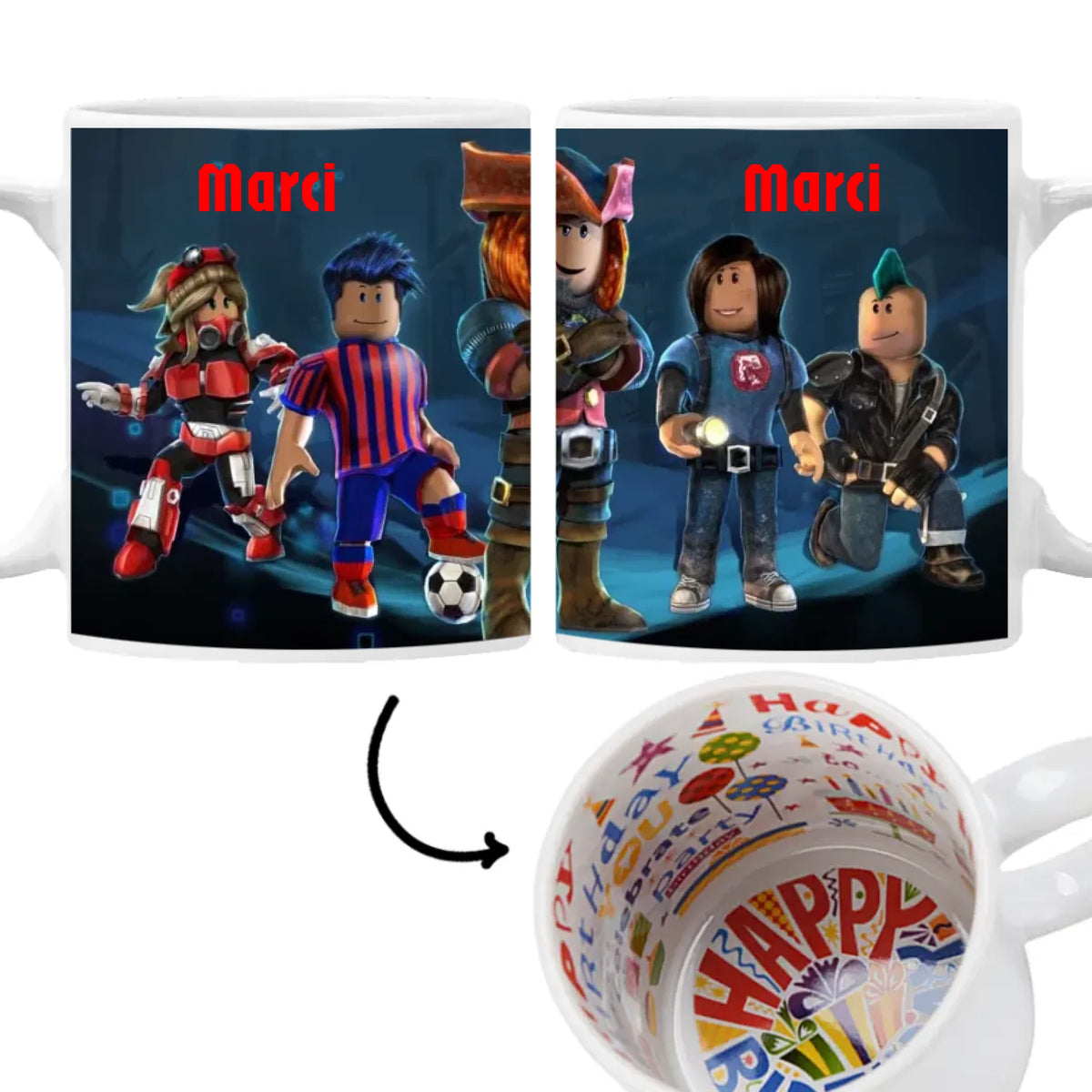 Roblox bögre - saját névvel 2