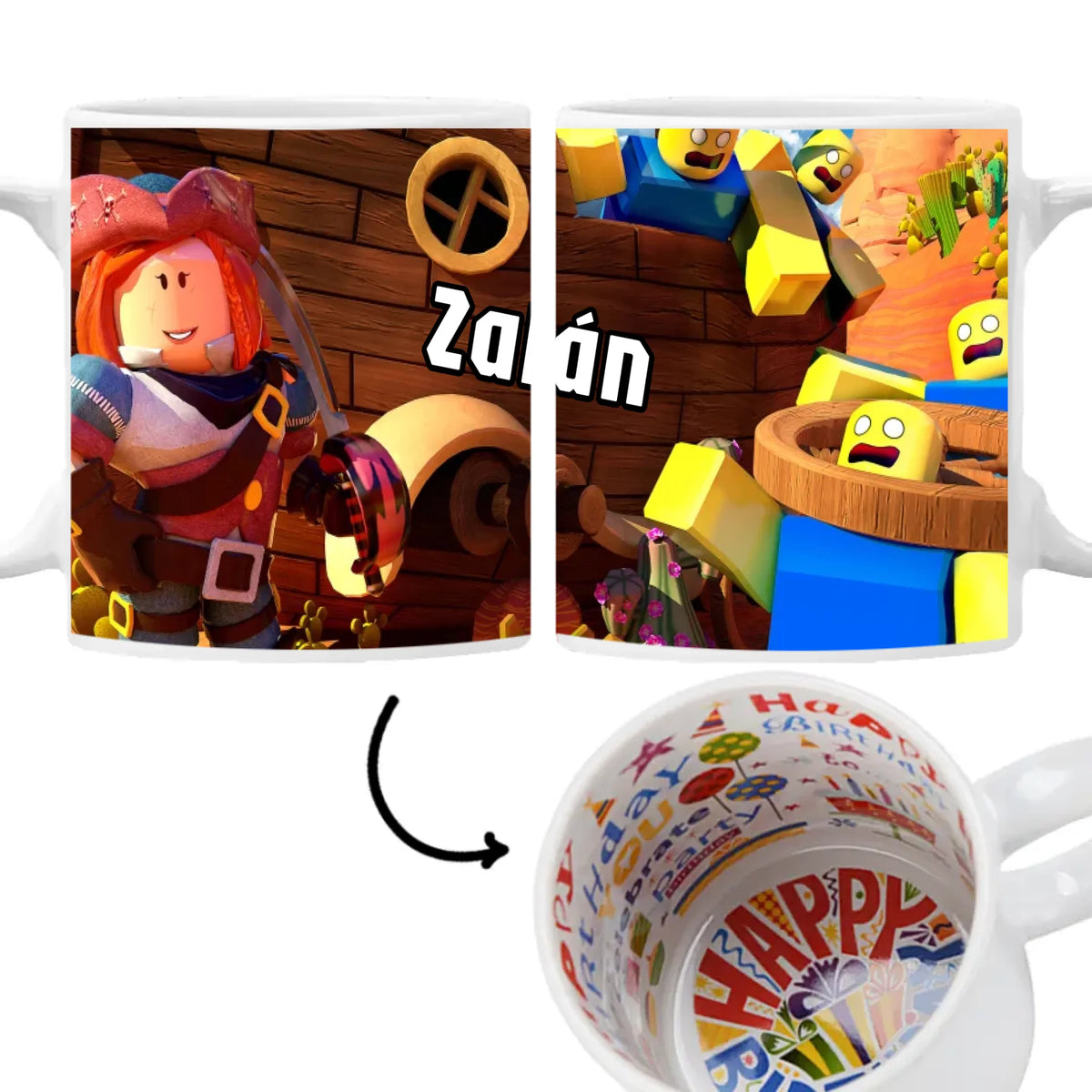 Roblox bögre - saját névvel 3