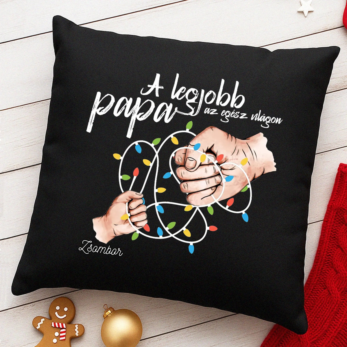 A legjobb papa párna - karácsonyi ajándék nagypapáknak