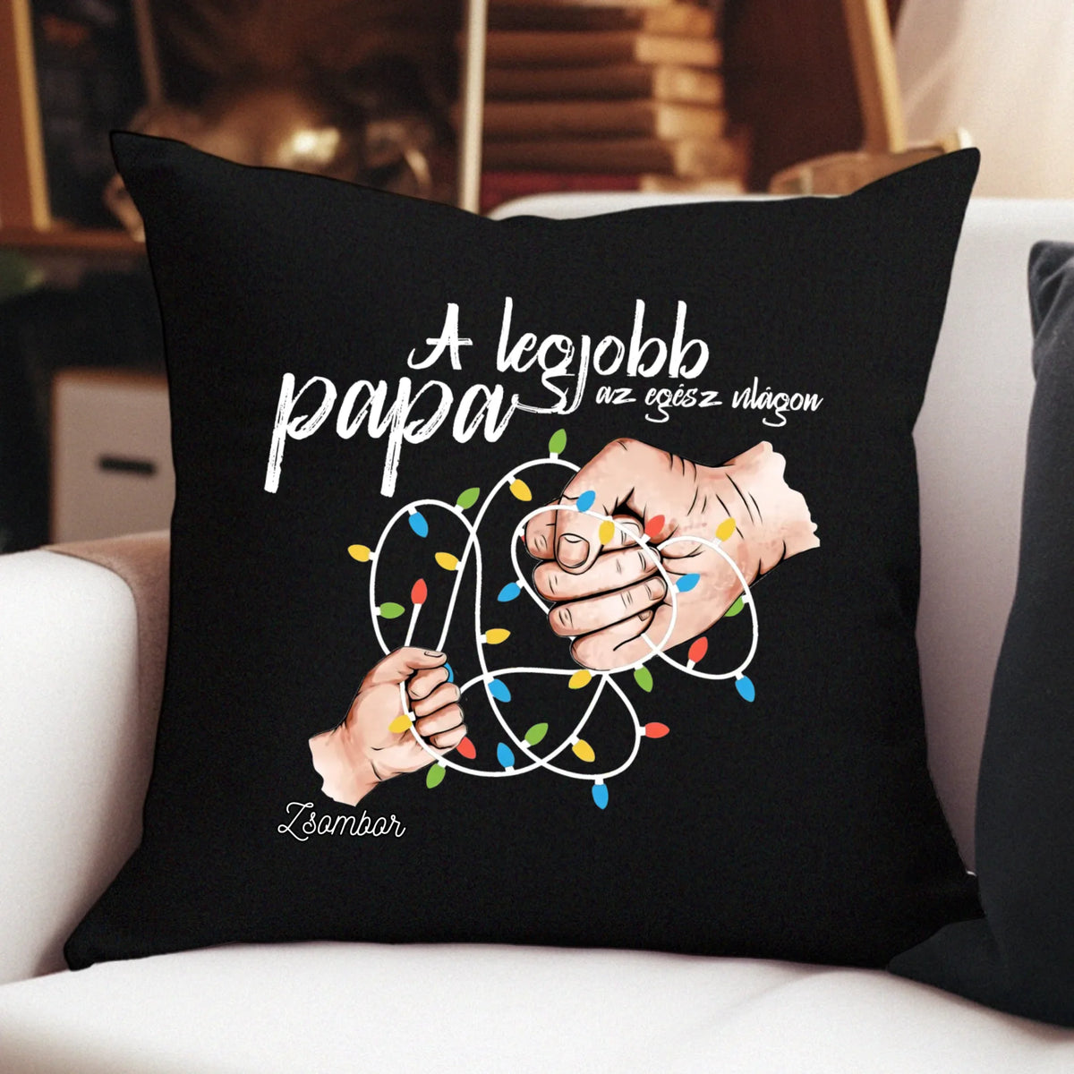 A legjobb papa párna - karácsonyi ajándék nagypapáknak
