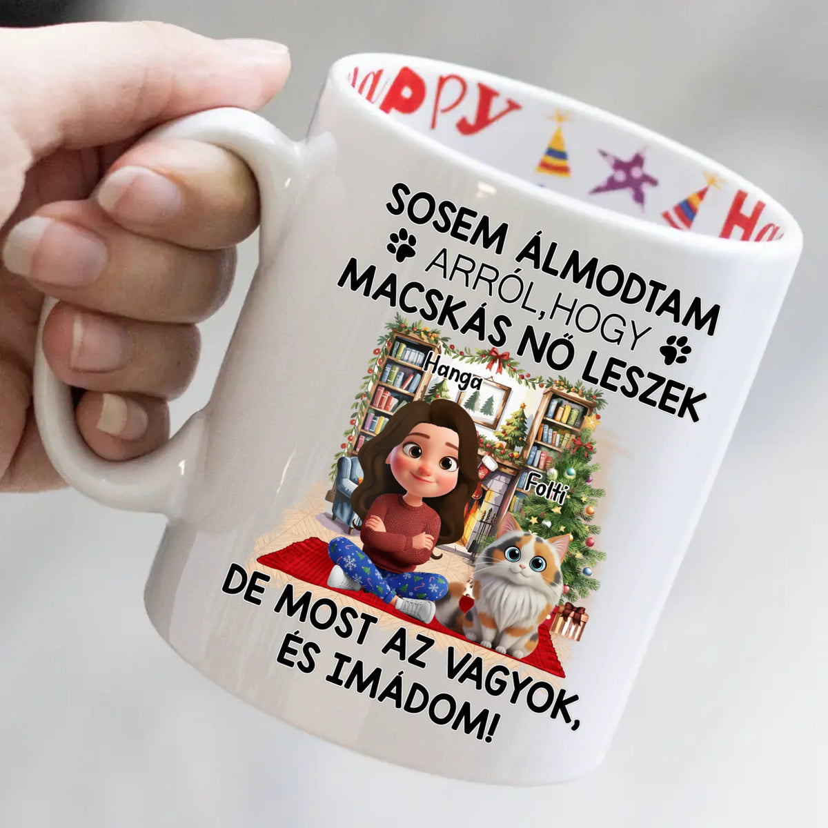 Sosem álmodtam, hogy macskás nő leszek – személyre szabható cicás bögre