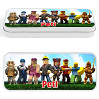 Roblox mintás fém tolltartó egyedi neves