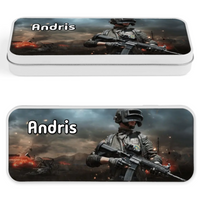 PUBG mintás egyedi neves fém tolltartó