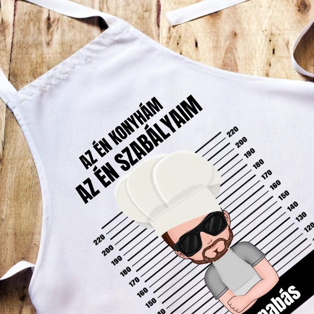 Az én konyhám egyedi kötény férfiaknak