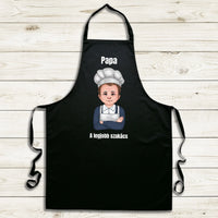 Cuki karakteres férfi fekete kötény papáknak