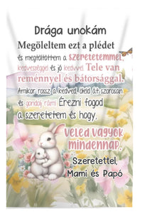 Állatos ölelős pléd választható mintával gyerekeknek