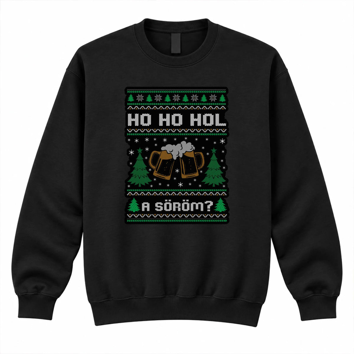 Hol a söröm? - karácsonyi pulóver
