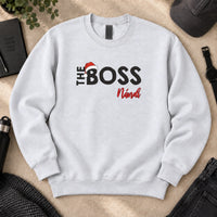The boss - egyedi karácsonyi pulóver férfiaknak