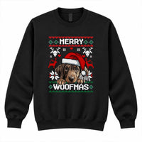 Merry Woofmass pulóver gazdiknak választható kutyával - egyedi karácsonyi ajándék