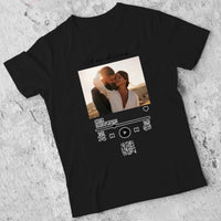 A Mi dalunk - Férfi póló szerkeszthető QR kóddal Valentin napra