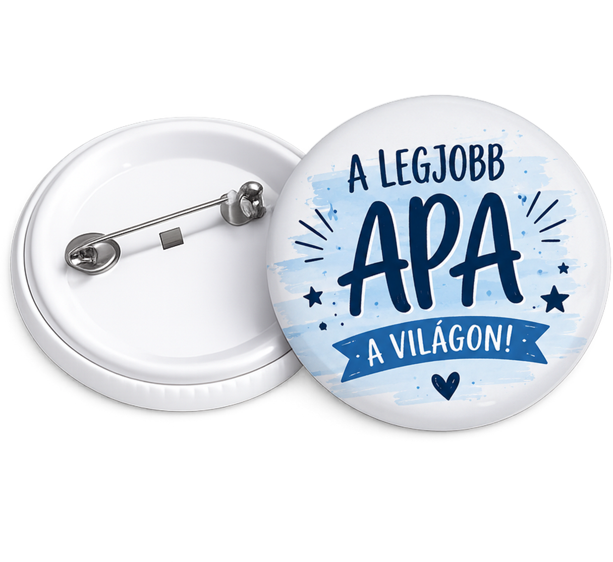 Apák napi ajándék kitűző - A legjobb Apa a világon