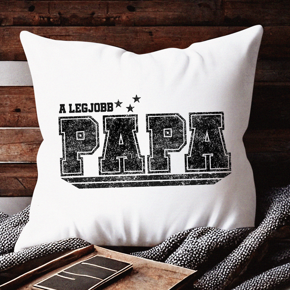 Apák Napi Ajándék Párna A legjobb Papa