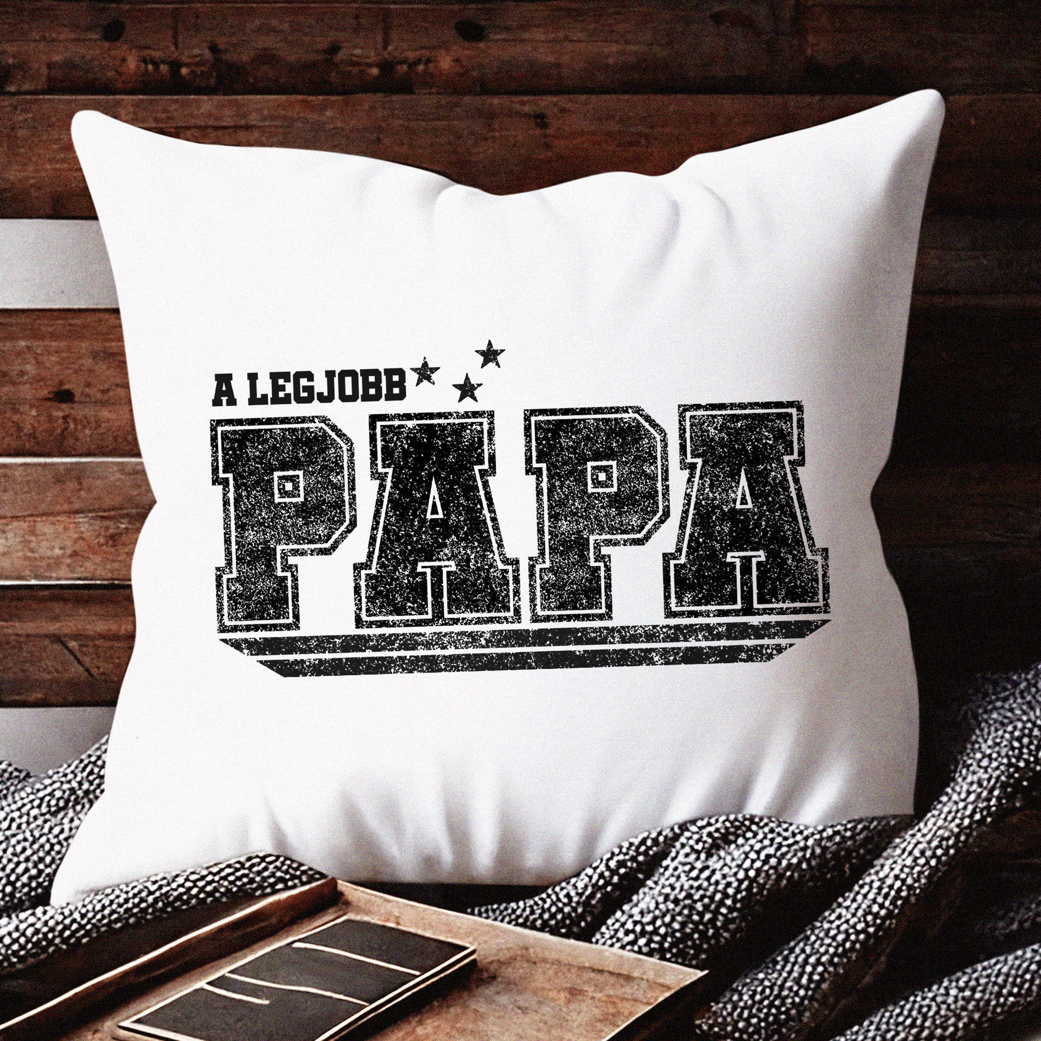 Apák Napi Ajándék Párna A legjobb Papa