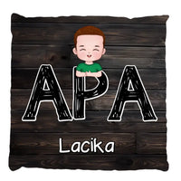 Cuki karakteres telinyomatos FullPrint párna Apáknak