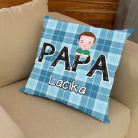 Cuki karakteres telinyomatos FullPrint párna Papáknak