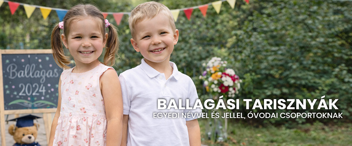 Ballagási tarisznyák egyedi névvel és jellel ovisoknak, óvodai csoportoknak