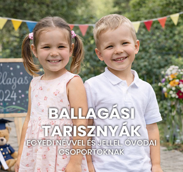 Ballagási tarisznyák egyedi névvel és jellel ovisoknak, óvodai csoportoknak