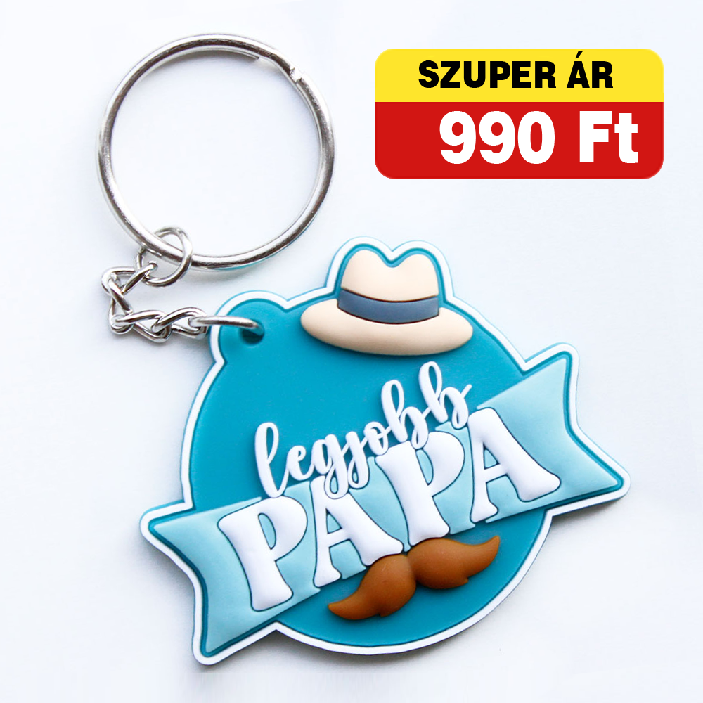 Ajándék kulcstartó papáknak - Legjobb Papa
