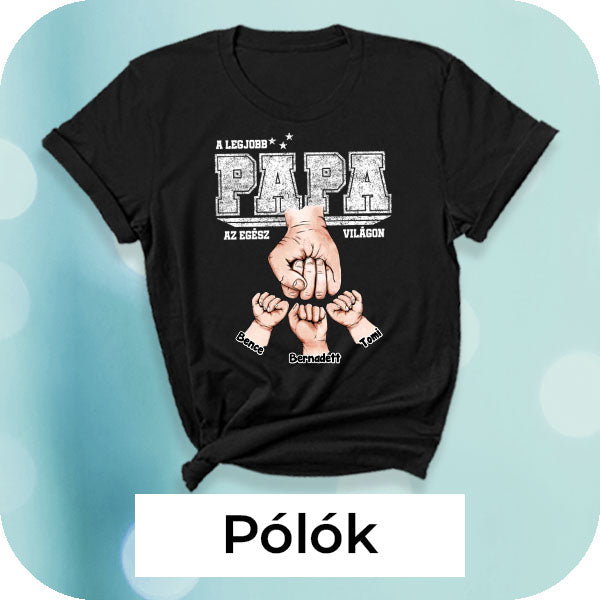 Egyedi fényképes és feliratos polok személyre szabható mintával.