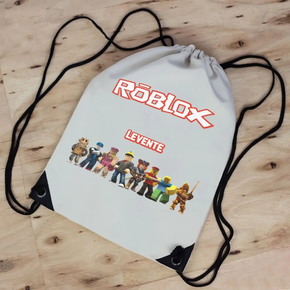 Szerkeszthető egyedi neves Roblox tornazsák