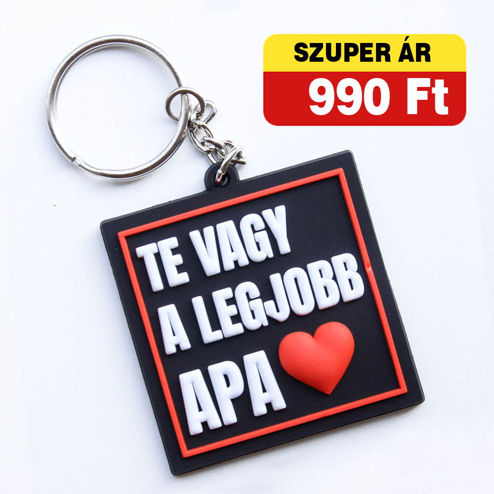 Ajándék kulcstartó apáknak - Te vagy a legjobb Apa