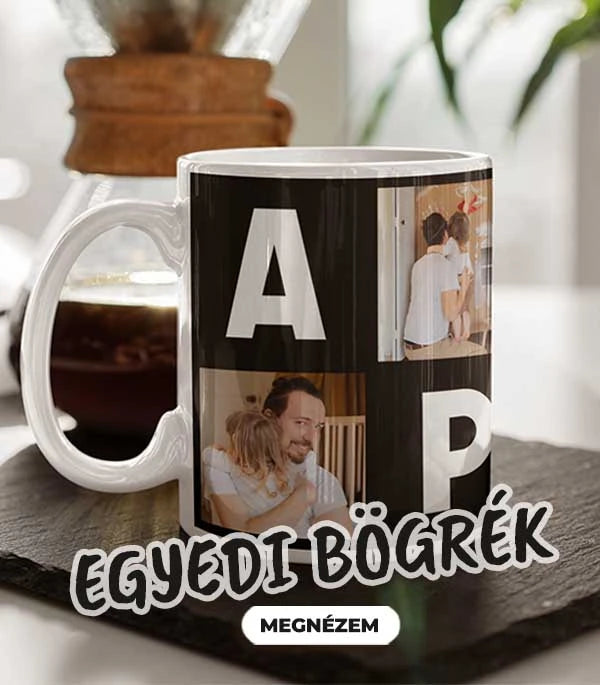 Egyedi bögrék apák napi ajándék
