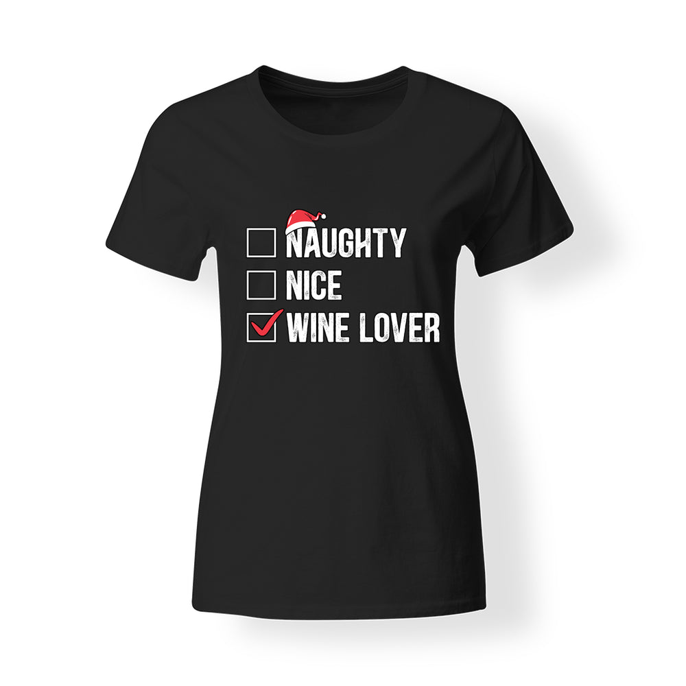 Wine lover karácsonyi női póló