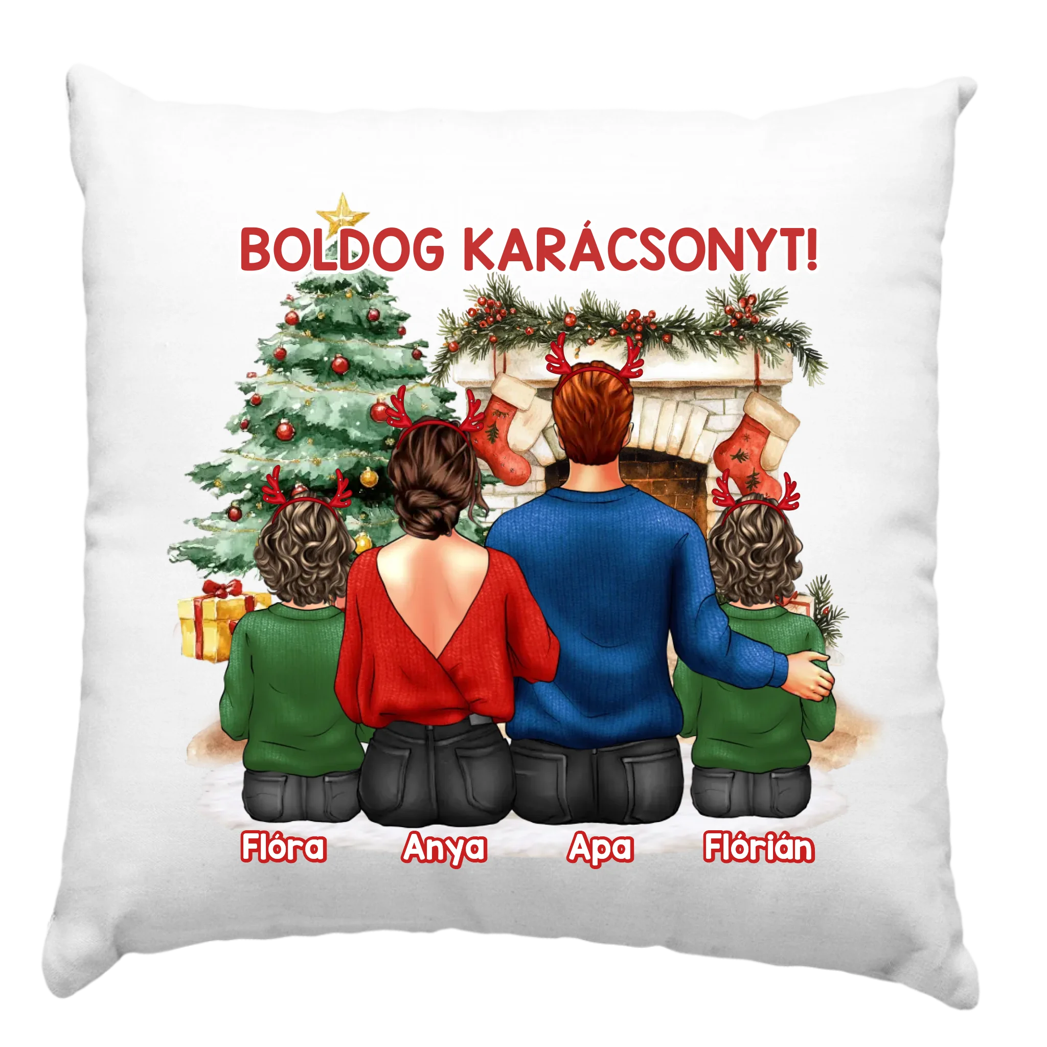 Karácsonyi Családi Párna