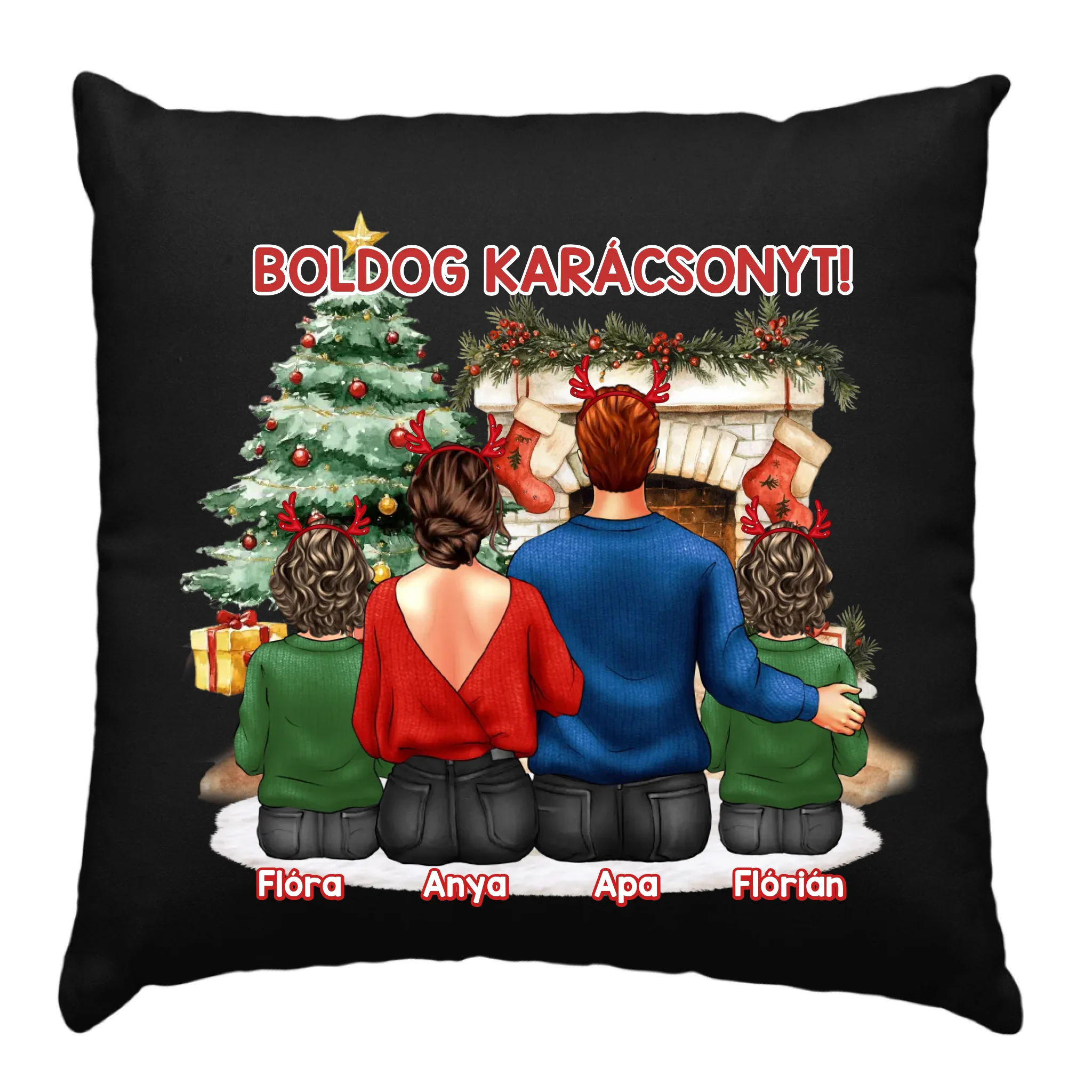 Karácsonyi Családi Párna