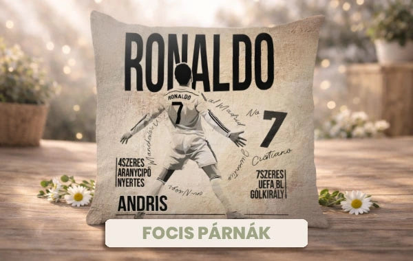 Focis párnák - egyedi ajándékok