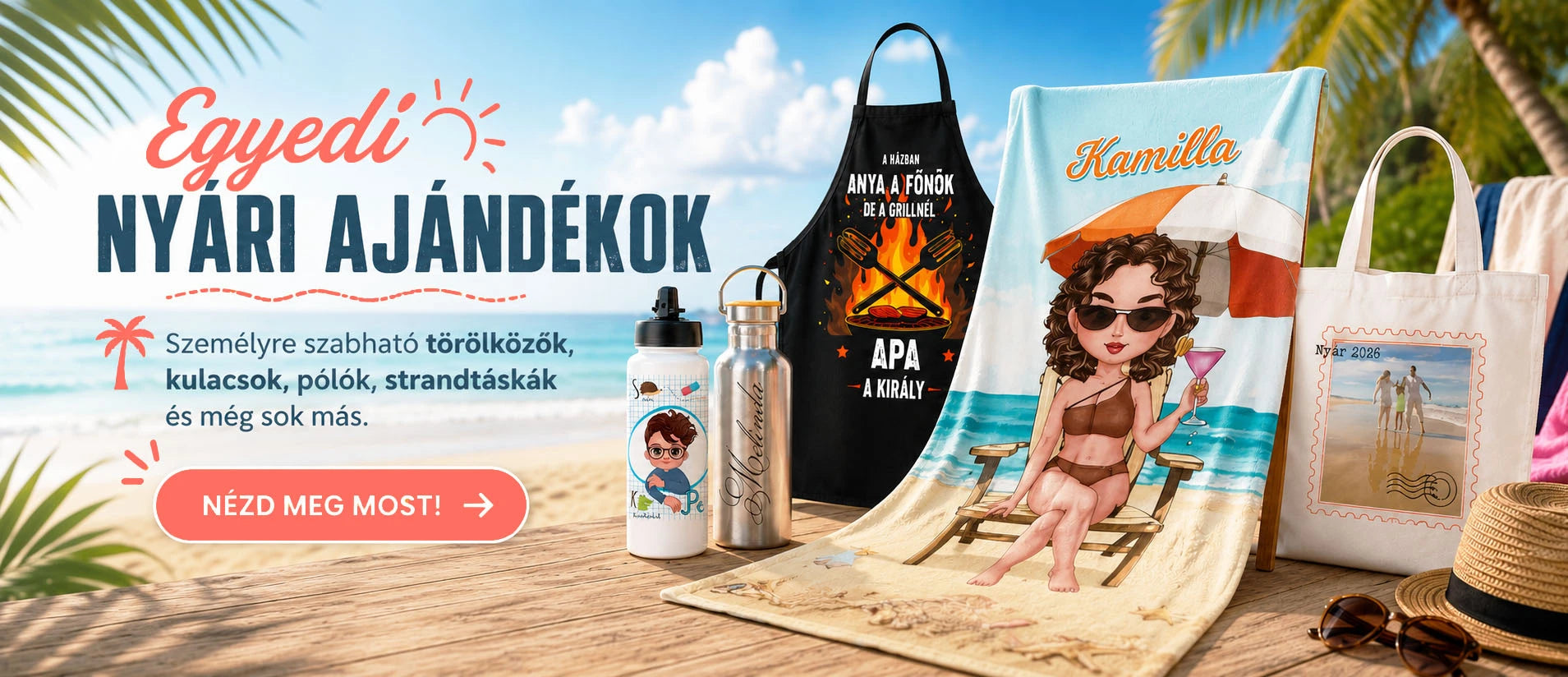Egyedi nyári ajándékok