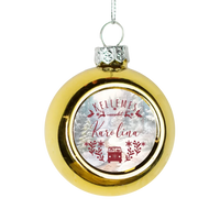 Egyedi arany gömbdísz