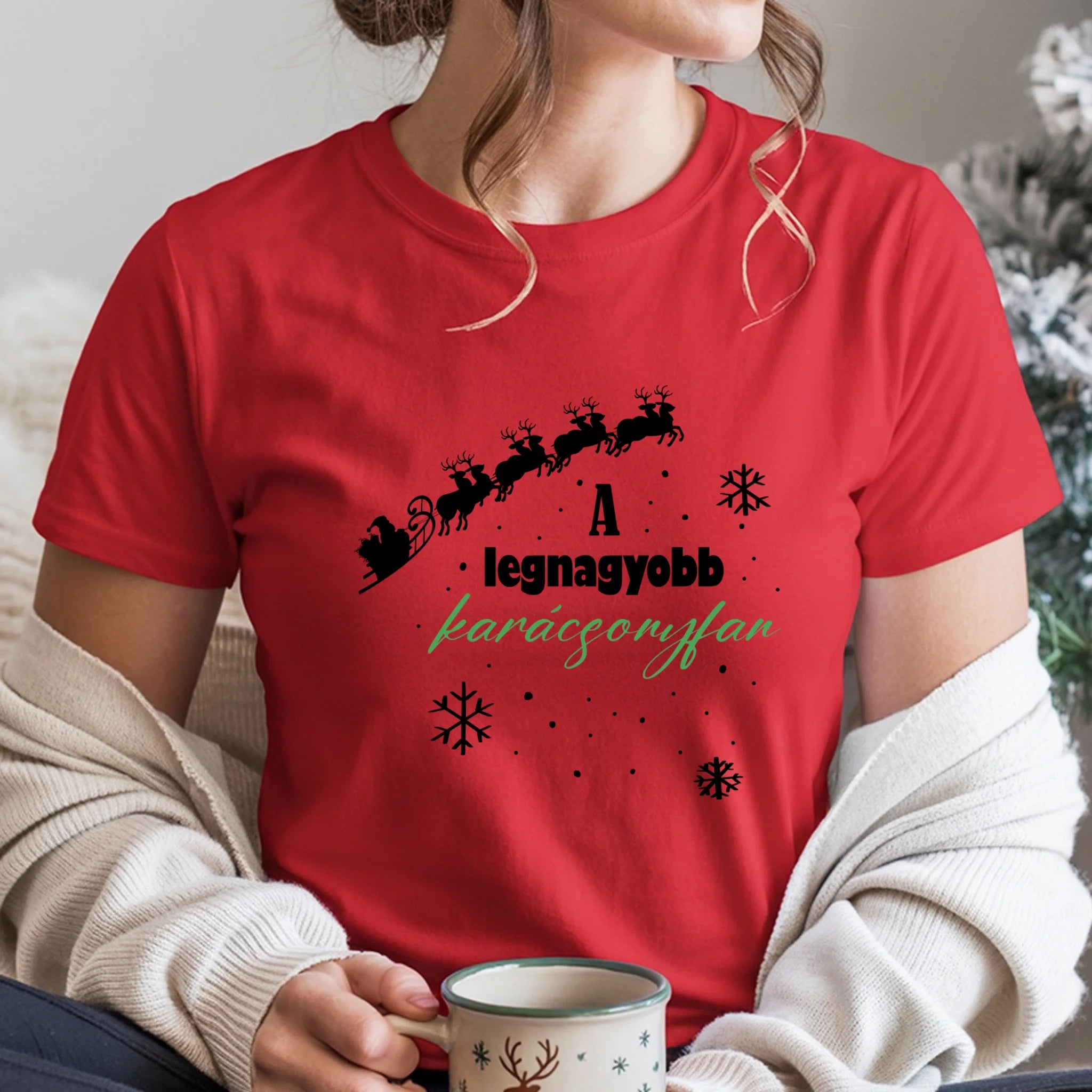 A legnagyobb karácsonyfan női póló