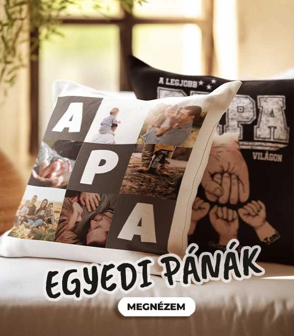 Egyedi párnák apák napi ajándék