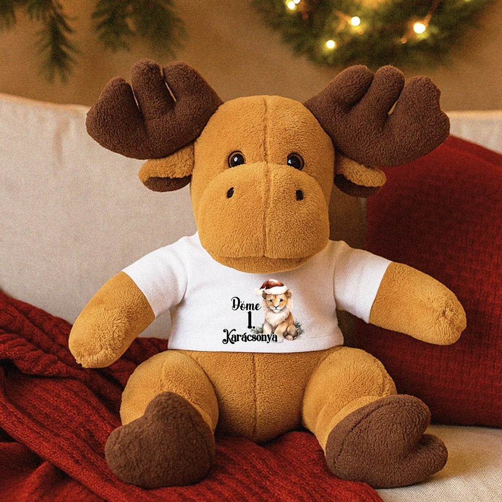 1.Karácsonyom egyedi plüss szarvas