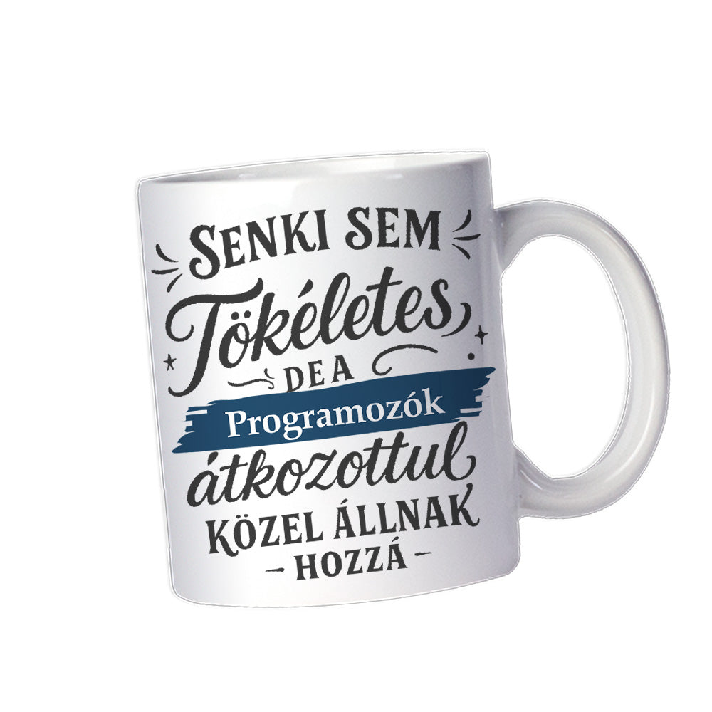 Senki sem tökéletes - ajándék bögre programozóknak