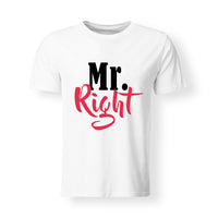 Mr. Right feliratú férfi póló